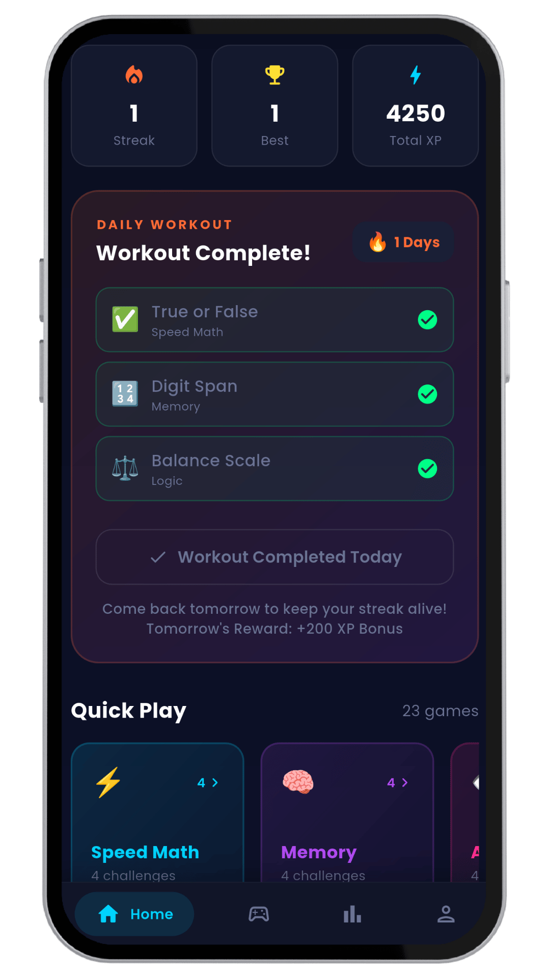Workout Complete