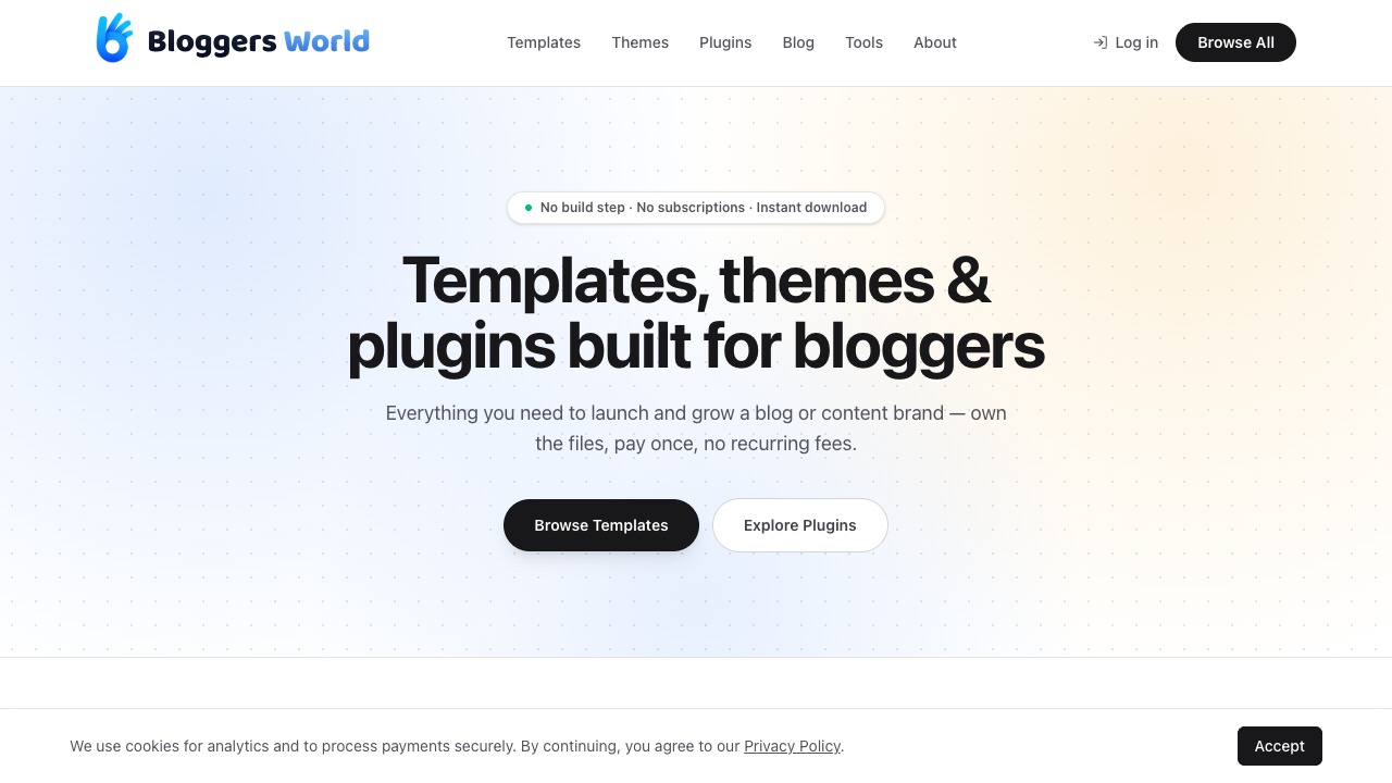 BloggersWorld Digital Templates & Tools