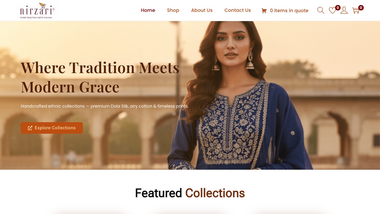 Nirzari.in E-Commerce Store