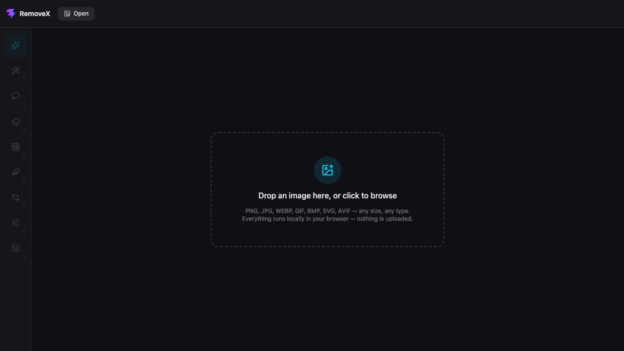 RemoveX In-Browser AI Background Remover